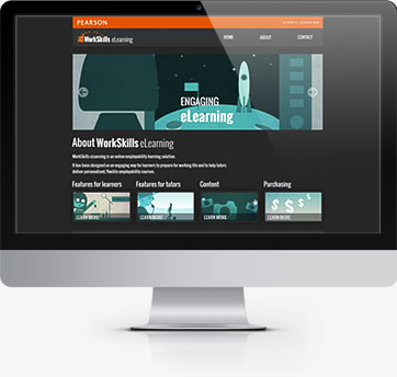 Pearson Workskills Website - Helping train learners online